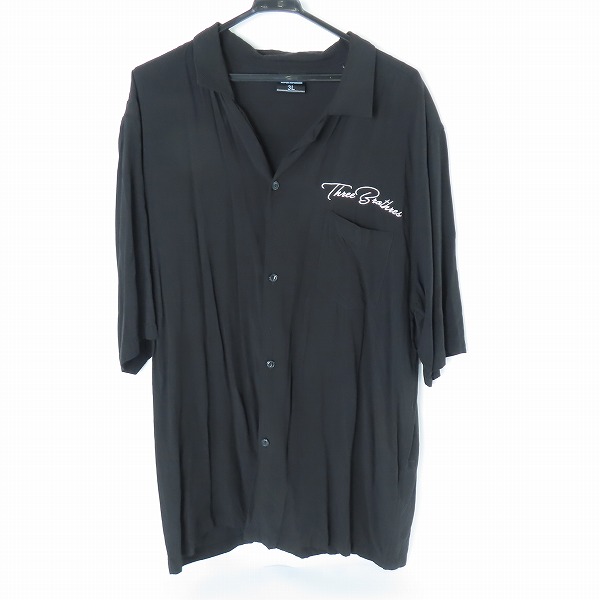 実際に弊社で買取させて頂いたONE PIECE/ワンピース 三兄弟 半袖シャツ 背面デカ 総刺繍 3Ⅼ　