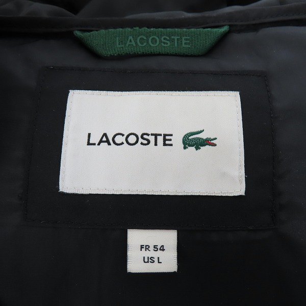 実際に弊社で買取させて頂いたLACOSTE/ラコステ バックステッチショートダウンジャケット BH4484/Lの画像 2枚目
