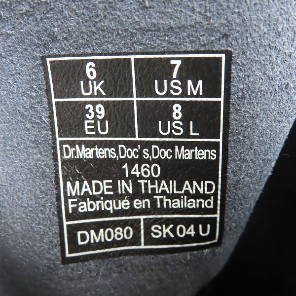 実際に弊社で買取させて頂いたDr.Martens/ドクターマーチン 8EYE/8ホール ブーツ 1460/UK6の画像 5枚目
