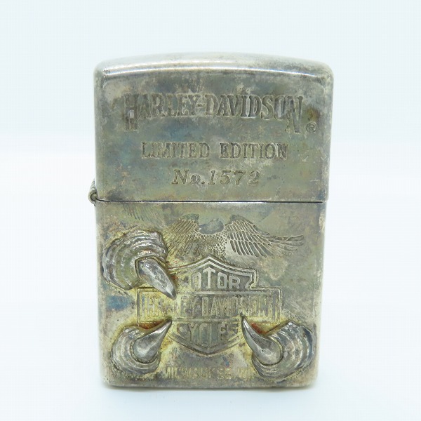 実際に弊社で買取させて頂いたZIPPO/ジッポー HARLEY DAVIDSON/ハーレーダビッドソン アルミダイキャスト灰皿付き 1994年製