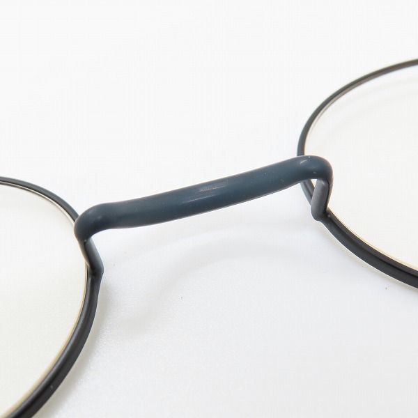 実際に弊社で買取させて頂いた金子眼鏡/カネコガンキョウ 井戸多美男作 メガネフレーム T416 MBKの画像 4枚目
