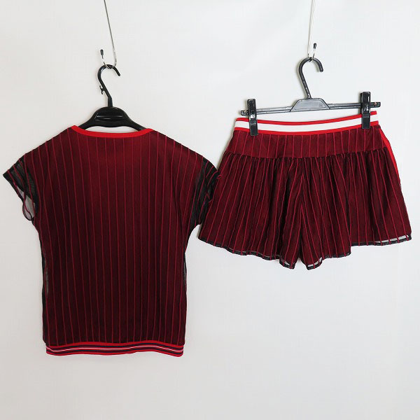 実際に弊社で買取させて頂いたFILA/フィラ テニスウェア レディース セットアップ レッド VL2316/VL2318 Mの画像 1枚目