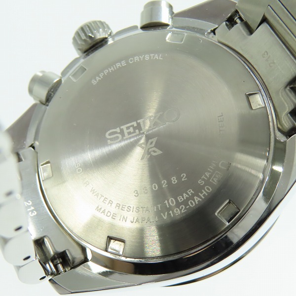 実際に弊社で買取させて頂いたSEIKO/セイコー プロスペックス スピードタイマー ソーラークロノグラフ  腕時計 SBDL095 V192-0AH0 の画像 4枚目