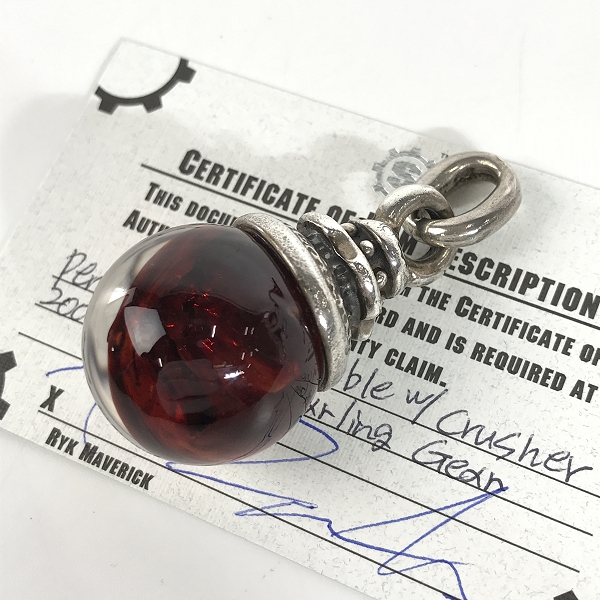 実際に弊社で買取させて頂いた【ギャラ付き】STARLINGEAR/スターリンギア スカル マーブルペンダント