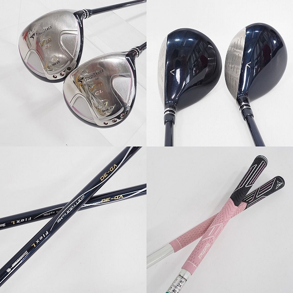 実際に弊社で買取させて頂いたBRIDGESTONE/ブリヂストン TOURSTAGE/ツアーステージ ViQ CL レディース ゴルフクラブ 9本セット FLEX:L の画像 3枚目