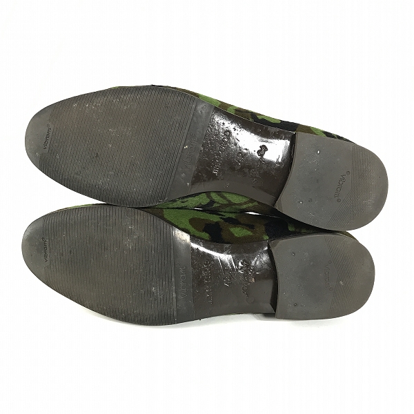 実際に弊社で買取させて頂いたJIMMY CHOO/ジミーチュウ 迷彩 カモフラ柄 ハラコ スリッポンシューズ/42の画像 2枚目