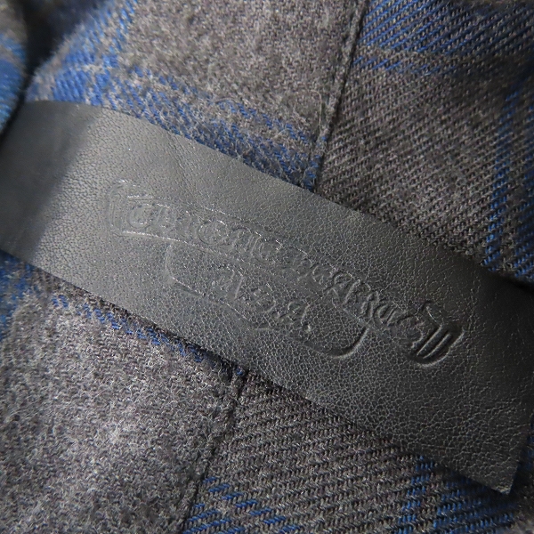 実際に弊社で買取させて頂いた【JPタグ】CHROME HERATS/クロムハーツ ダガー ボールジップ ネルシャツ Mの画像 2枚目