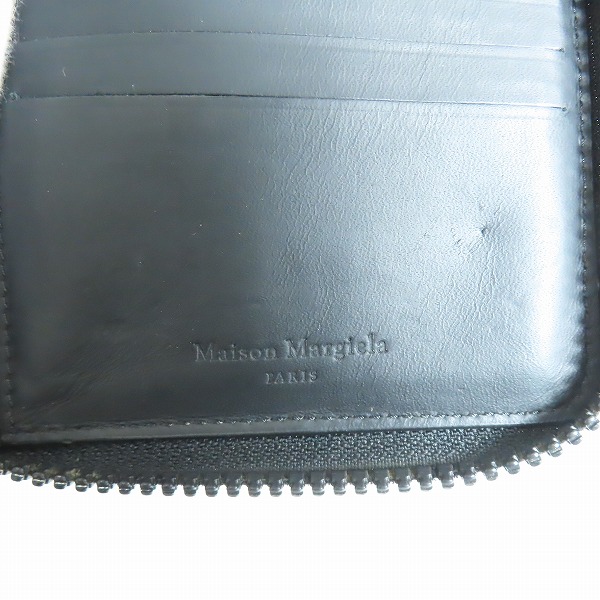 実際に弊社で買取させて頂いたMartin Margiela/マルタンマルジェラ ラウンドジップウォレット S55UI0197の画像 6枚目