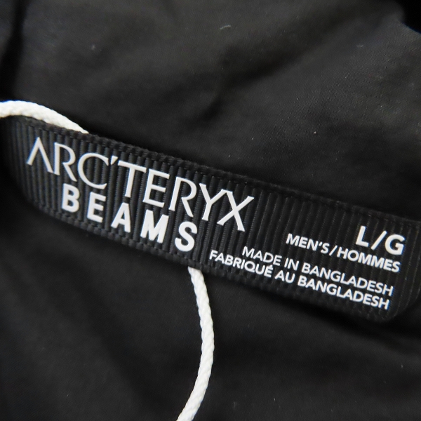 実際に弊社で買取させて頂いた【未使用】ARC'TERYX×BEAMS/アークテリクス×ビームス ATOM LT HOODY X000006576/Lの画像 2枚目