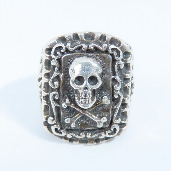 実際に弊社で買取させて頂いた【ギャラ付】CRAZY PIG/クレイジーピッグ カラベラメキシカンスカル リング/CALAVERA MEXICAN SKULL 21号の画像 1枚目