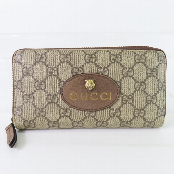 実際に弊社で買取させて頂いたGUCCI/グッチ GGスプリーム ネオヴィンテージ ラウンドファスナー ウォレット/長財布/473953