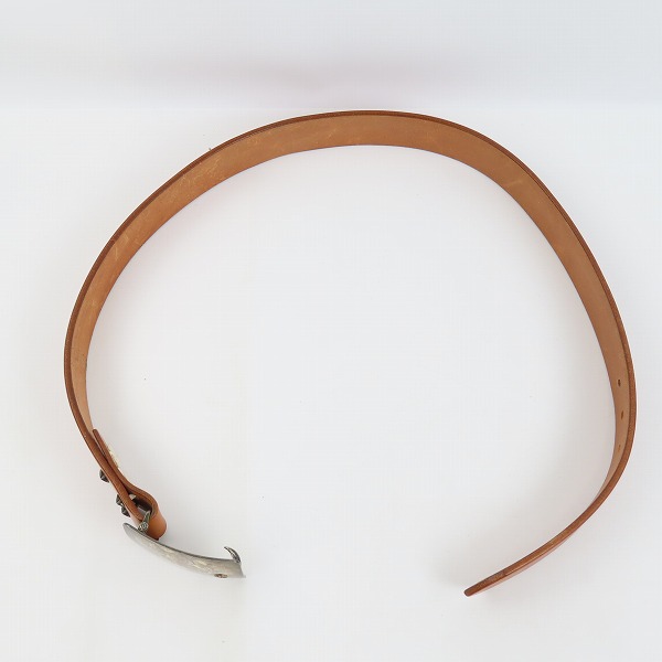 実際に弊社で買取させて頂いたFIRST ARROW'S/ファーストアローズ K18/SILVER バックル  レザーベルト BK-022/L-015Aの画像 9枚目