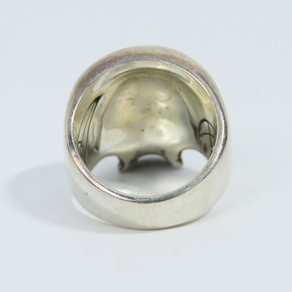 実際に弊社で買取させて頂いたCRAZY PIG/クレイジーピッグ EVIL SKULL RING LARGE/ラージエビルスカル リング 21号の画像 4枚目