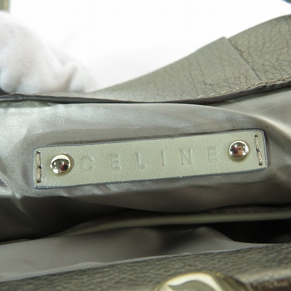 実際に弊社で買取させて頂いたCELINE/セリーヌ がま口 ハンドバッグ/トートの画像 6枚目