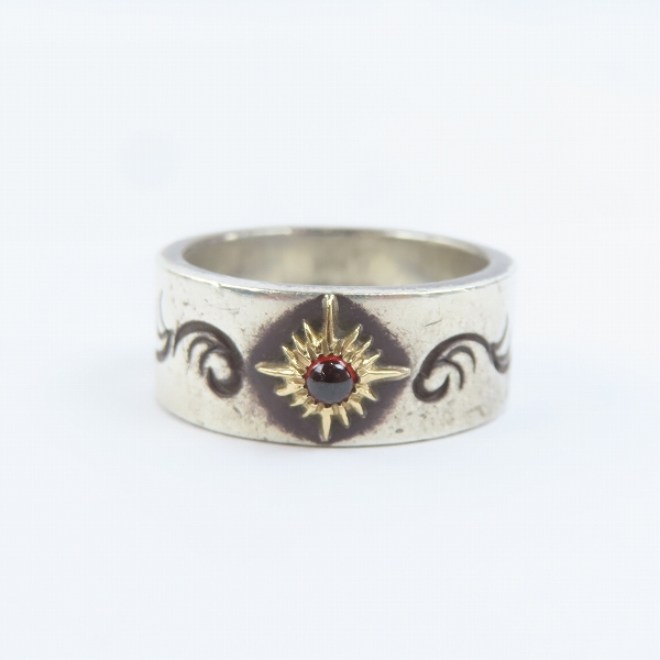 実際に弊社で買取させて頂いたARIZONA FREEDOM/アリゾナフリーダム K18太陽神 w/ストーン リング 19.5-20号の画像 1枚目