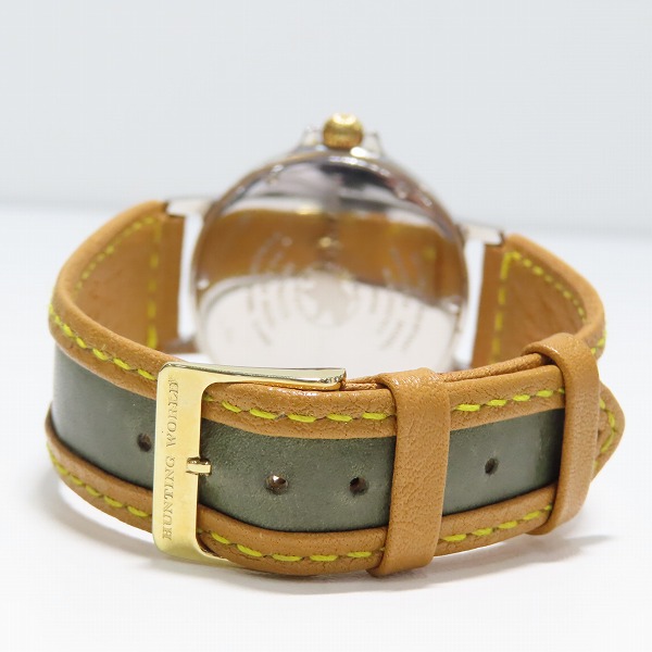 実際に弊社で買取させて頂いたHUNTING WORLD/ハンティングワールド 18K ベゼル HWM11 腕時計/ウォッチの画像 2枚目