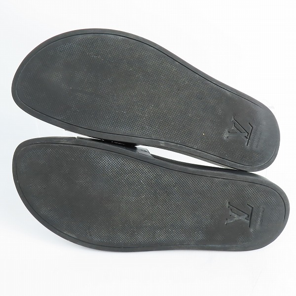 実際に弊社で買取させて頂いたLOUIS VUITTON/ルイヴィトン モノグラム エクリプス ウォーターフロントライン ミュール シャワーサンダル/7の画像 2枚目