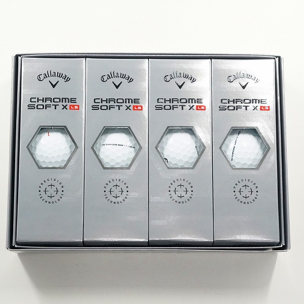 実際に弊社で買取させて頂いた(2)【未使用】Callaway/キャロウェイ CHROME SOFT X LS ゴルフボール ホワイト 1ダース