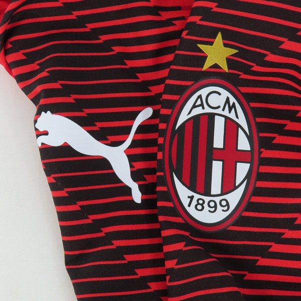 実際に弊社で買取させて頂いたPUMA/プーマ ACミラン ホーム 半袖レプリカユニフォーム #19 THEO Lの画像 6枚目