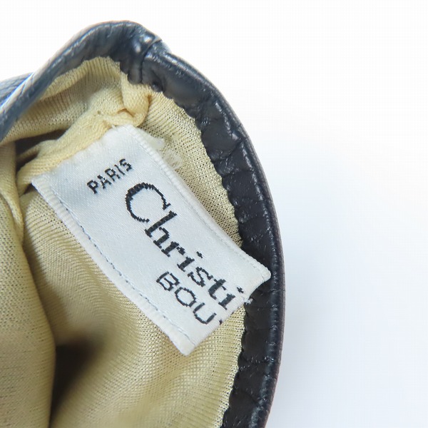 実際に弊社で買取させて頂いたChristian Dior BOUTIQUE/クリスチャン ディオール ブティック レザー グローブ 手袋の画像 4枚目