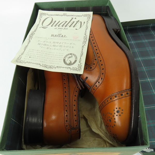実際に弊社で買取させて頂いたREGAL/リーガル ストレートチップ レザーシューズ/ビジネスシューズ 2391/24の画像 8枚目