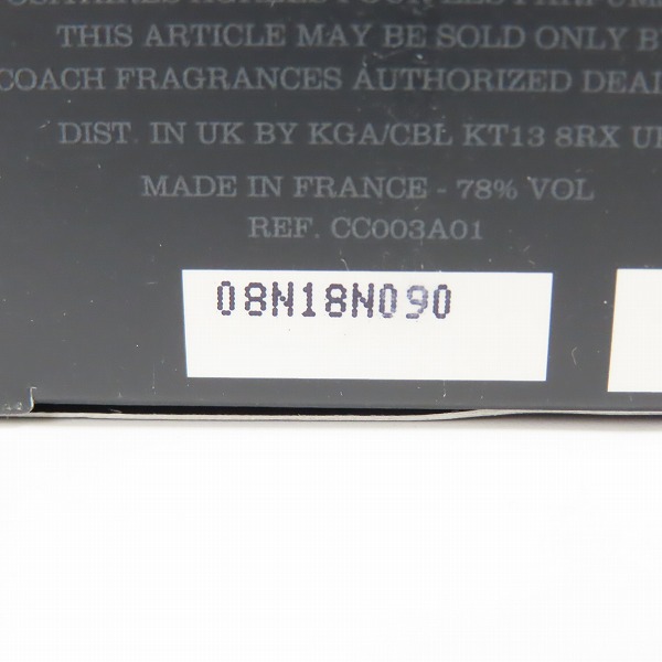 実際に弊社で買取させて頂いたCOACH/コーチ マン オードトワレ/香水 100mlの画像 7枚目