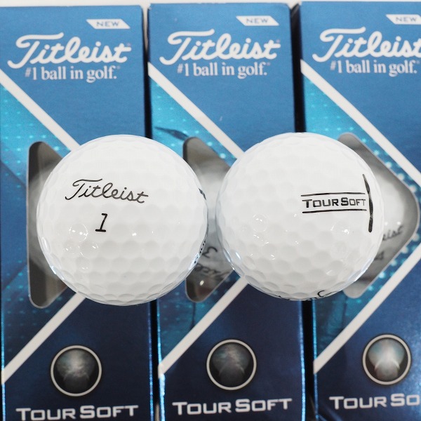 実際に弊社で買取させて頂いた【未使用】Titleist/タイトリスト TOUR SOFT ゴルフボール ホワイト 1ダースの画像 1枚目