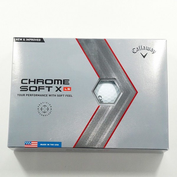 実際に弊社で買取させて頂いた(3)【未使用】Callaway/キャロウェイ CHROME SOFT X LS ゴルフボール ホワイト 1ダースの画像 2枚目