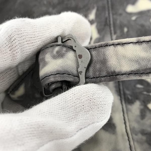 実際に弊社で買取させて頂いたISAMUKATAYAMA BACKLASH/バックラッシュ シンチバック 絞り染め シープレザーベスト 1124-01 Mの画像 5枚目