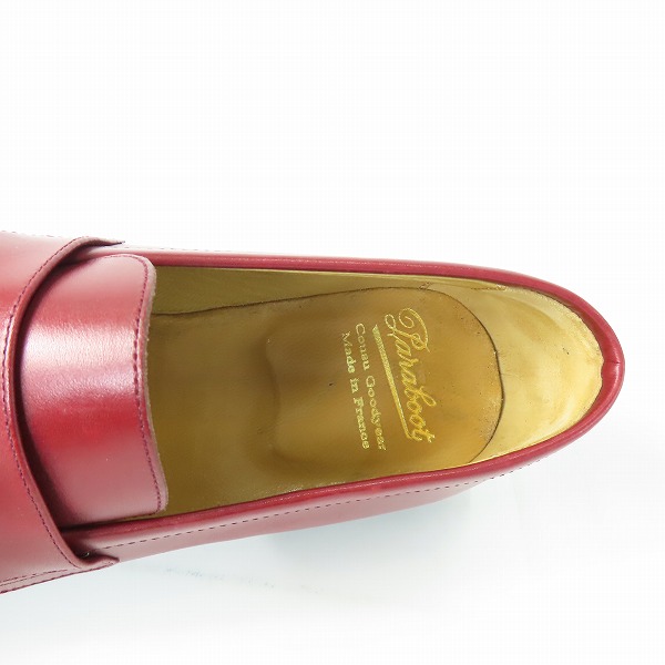 実際に弊社で買取させて頂いたParaboot/パラブーツ ADONIS/GALAXY FINE NOIRE-LIS アドニス コインローファー/シューズ 135114 8の画像 4枚目