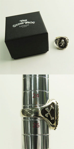 実際に弊社で買取させて頂いたTHE GREAT FROG/ザ グレートフロッグ スカル リースリング 25.5号の画像 9枚目