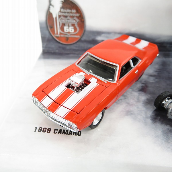 実際に弊社で買取させて頂いた100% HotWheels/ホットウィール MAIN STREET OF AMERICA Route 66 1969 CAMARO/カマロ 1934 FORD/フォード ミニカーの画像 2枚目