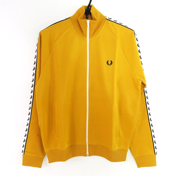 実際に弊社で買取させて頂いた【未使用】FRED PERRY/フレッドペリー TAPED TRACK JACKET/トラックジャケット イエロー J6231 M
