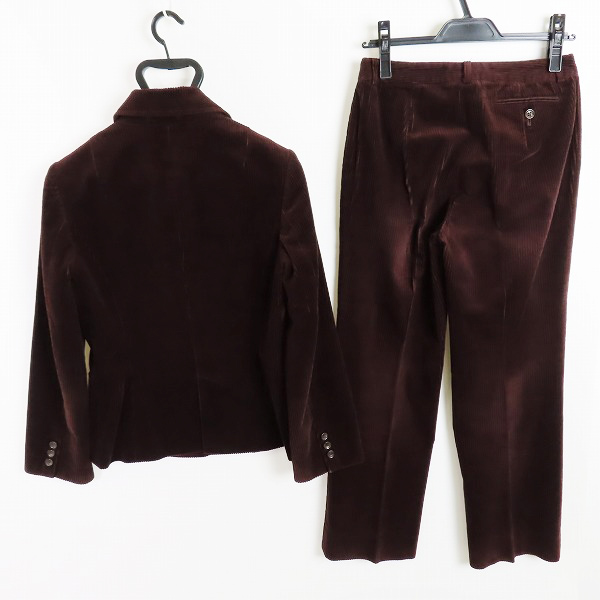 実際に弊社で買取させて頂いたBURBERRY LONDON/バーバリーロンドン 裏地ノバチェック コーデュロイ ジャケット/パンツ セットアップ/40の画像 1枚目