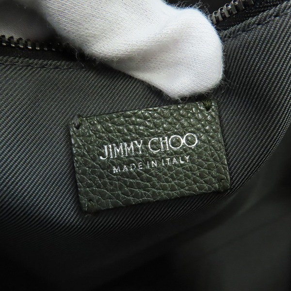 実際に弊社で買取させて頂いたJIMMY CHOO/ジミーチュウ ディーラン スタースタッズ レザー ハンドバッグ の画像 4枚目