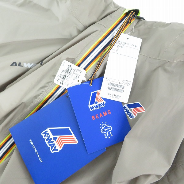 実際に弊社で買取させて頂いた【未使用】K-WAY × ALWAYTH × BEAMS/ケーウェイ×オルウェイズ×ビームス ClaudAlwySP マウンテンパーカー/XLの画像 5枚目
