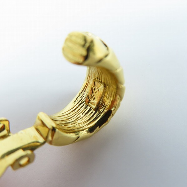 実際に弊社で買取させて頂いたYves Saint Laurent/イヴ・サンローラン YSL PAT イヤリング 編み込み フープ ヴィンテージの画像 6枚目