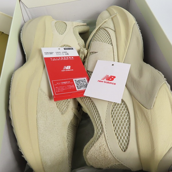 実際に弊社で買取させて頂いたAURALEE × New Balance/オーラリー × ニューバランス Warped Runner "Light Green Beige" UWRPDAE/29の画像 7枚目