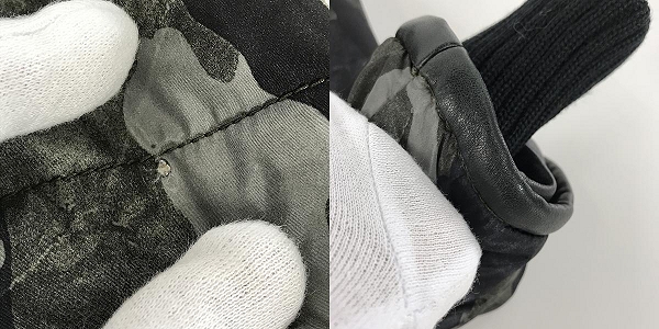 実際に弊社で買取させて頂いたAKM×DUVETICA/エイケイエム×デュベティカ CAMO NYLON BORDER HOODEDダウンジャケット AD014/Sの画像 7枚目