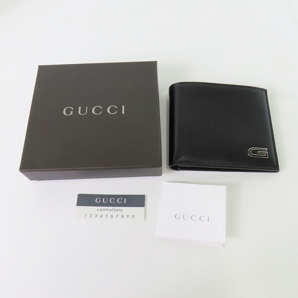 実際に弊社で買取させて頂いたGUCCI/グッチ 二つ折り 札入れ/財布 138064の画像 8枚目