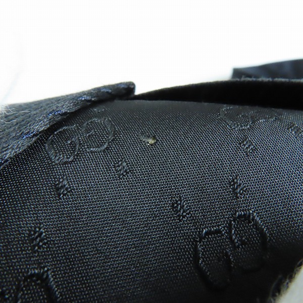 実際に弊社で買取させて頂いたGUCCI/グッチ GGロゴ 斜線柄 シルクネクタイ の画像 7枚目