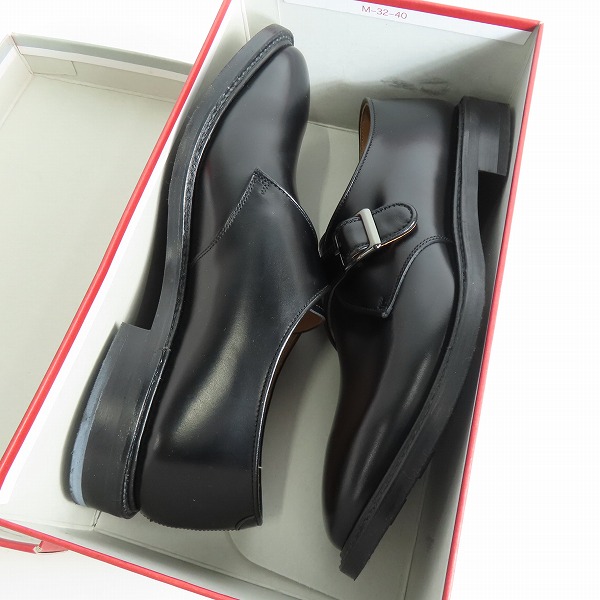 実際に弊社で買取させて頂いたREGAL/リーガル モンクストラップ ビジネスシューズ 07NR/25.0の画像 8枚目