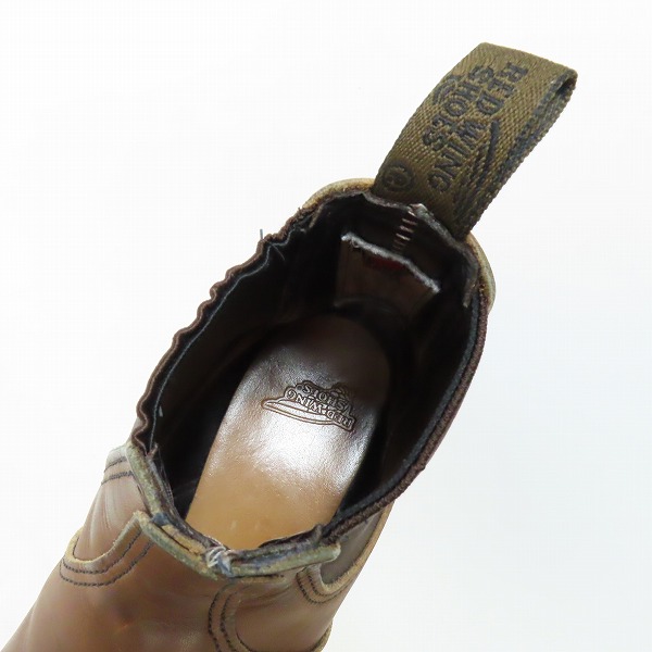 実際に弊社で買取させて頂いたRED WING/レッドウイング CLASSIC CHELSEA サイドゴアブーツ 羽タグ 3190/7.5の画像 4枚目