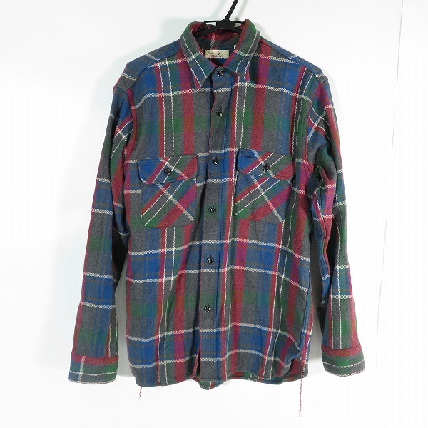 実際に弊社で買取させて頂いたSUGAR CANE/シュガーケーン FICTION ROMANCE TOP GRAY CHECK WORK SHIRTS ワークシャツ SC28963/L
