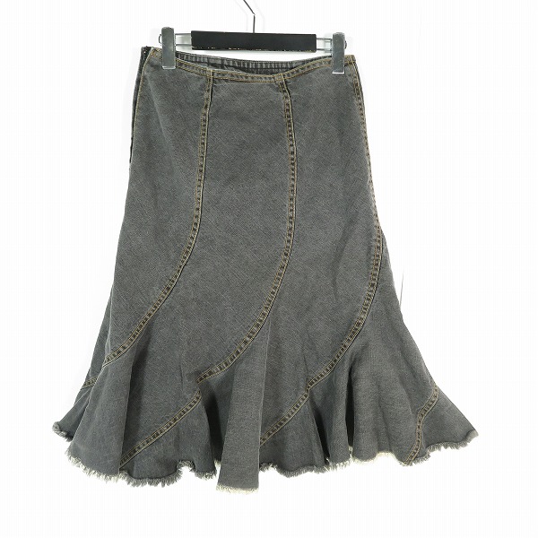 実際に弊社で買取させて頂いたJUNYA WATANABE COMME des GARCONS/ジュンヤワタナベ コムデギャルソン デニムスカート JM S081/Sの画像 1枚目