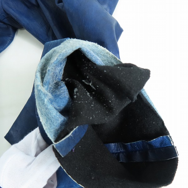 実際に弊社で買取させて頂いたISAMUKATAYAMA BACKLASH/バックラッシュ ウエストゴム レザーパンツの画像 5枚目