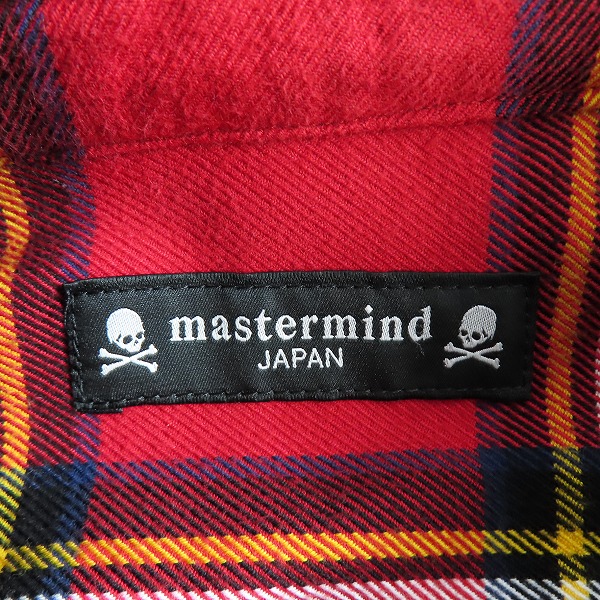 実際に弊社で買取させて頂いたmastermind JAPAN/マスターマインドジャパン 21AW チェック フーデッドシャツ MJ21E07-SH017-005/Mの画像 2枚目