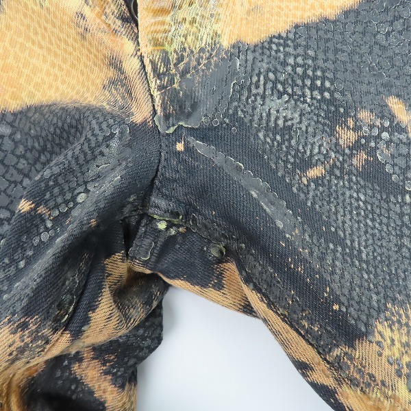 実際に弊社で買取させて頂いたIF SIX WAS NINE/イフシックスワズナイン アナコンダコーティングデニムパンツ ANACONDA/BCM/3/4/28の画像 6枚目
