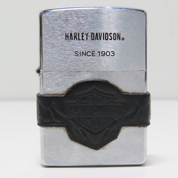 実際に弊社で買取させて頂いたZIPPO/ジッポー HARLEY DAVIDSON/ハーレーダビッドソン レザー巻き 2000年製