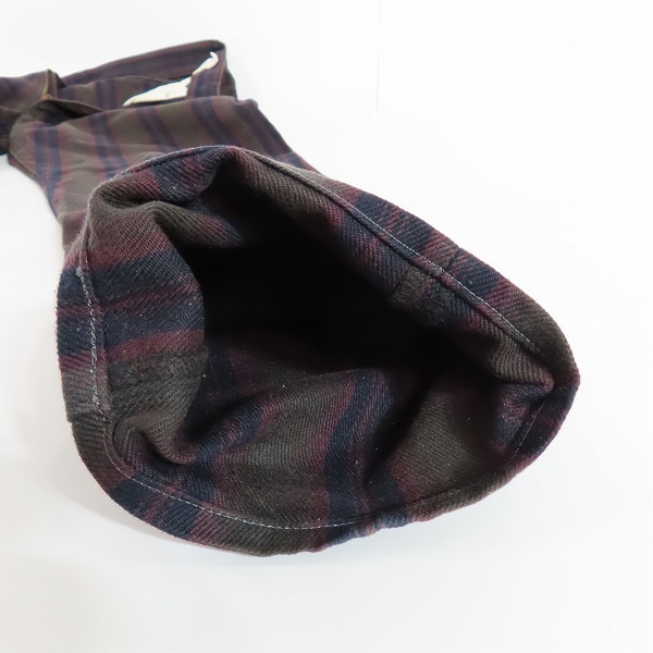 実際に弊社で買取させて頂いたEVISU/エヴィス チェック コットンパンツ Lot.2005/ダークグリーン系/30の画像 5枚目